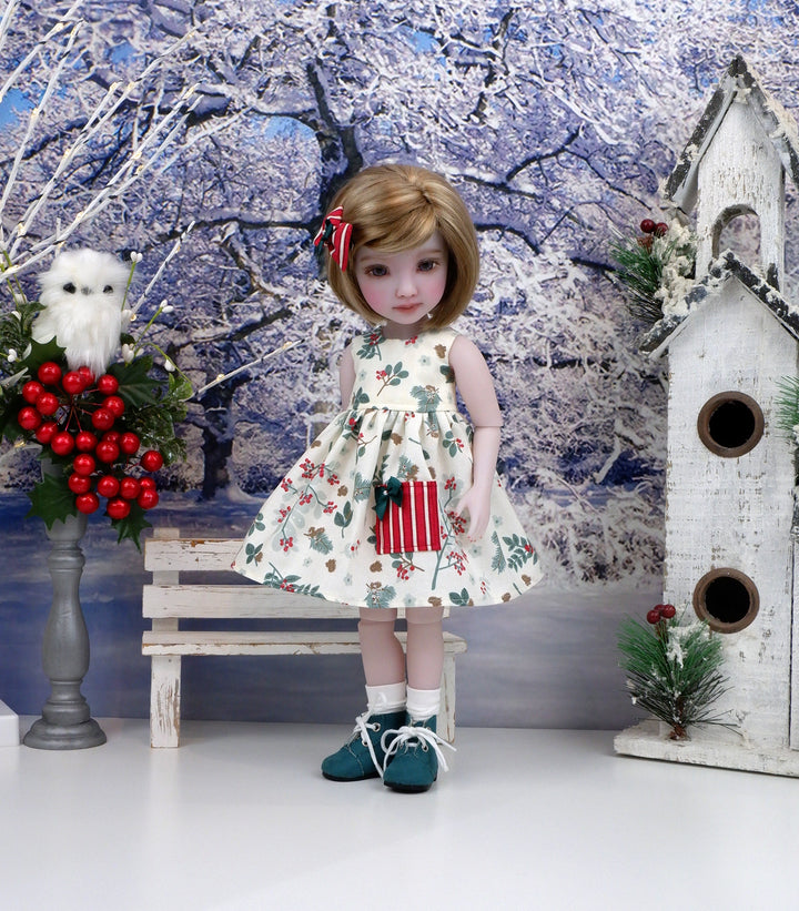 Winter Laurel - dress with sweater & boots for Ruby Red Fashion Friends doll