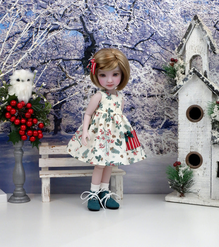 Winter Laurel - dress with sweater & boots for Ruby Red Fashion Friends doll