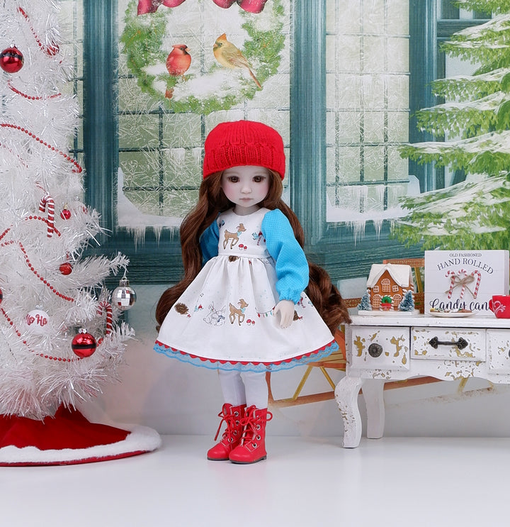 Winter Parade - dress with boots for Ruby Red Fashion Friends doll