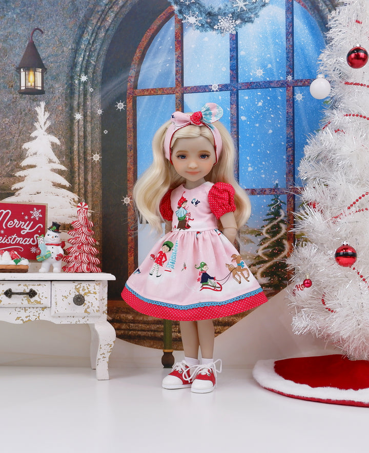 Winter Pixies - dress and saddle shoes for Ruby Red Fashion Friends doll