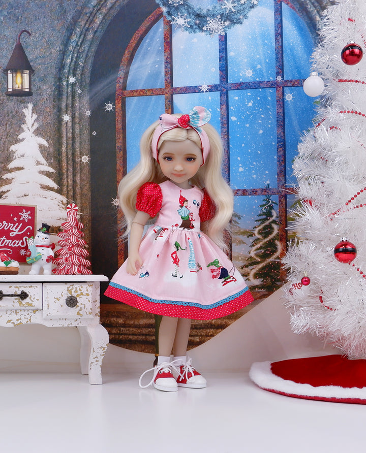 Winter Pixies - dress and saddle shoes for Ruby Red Fashion Friends doll