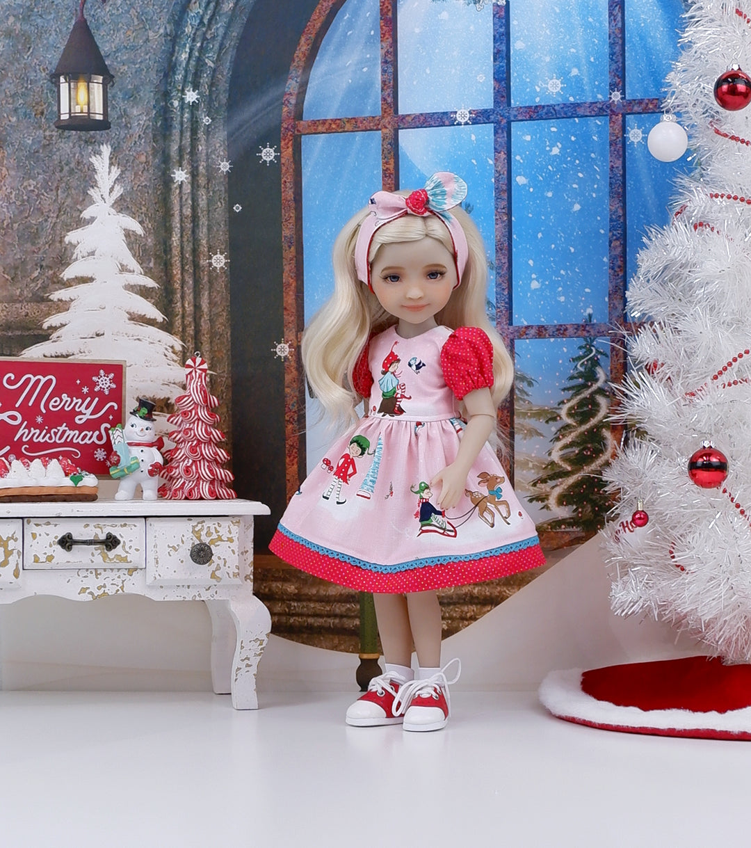 Winter Pixies - dress and saddle shoes for Ruby Red Fashion Friends doll