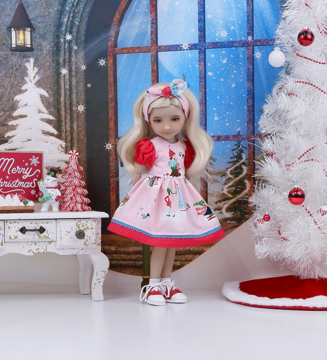 Winter Pixies - dress and saddle shoes for Ruby Red Fashion Friends doll