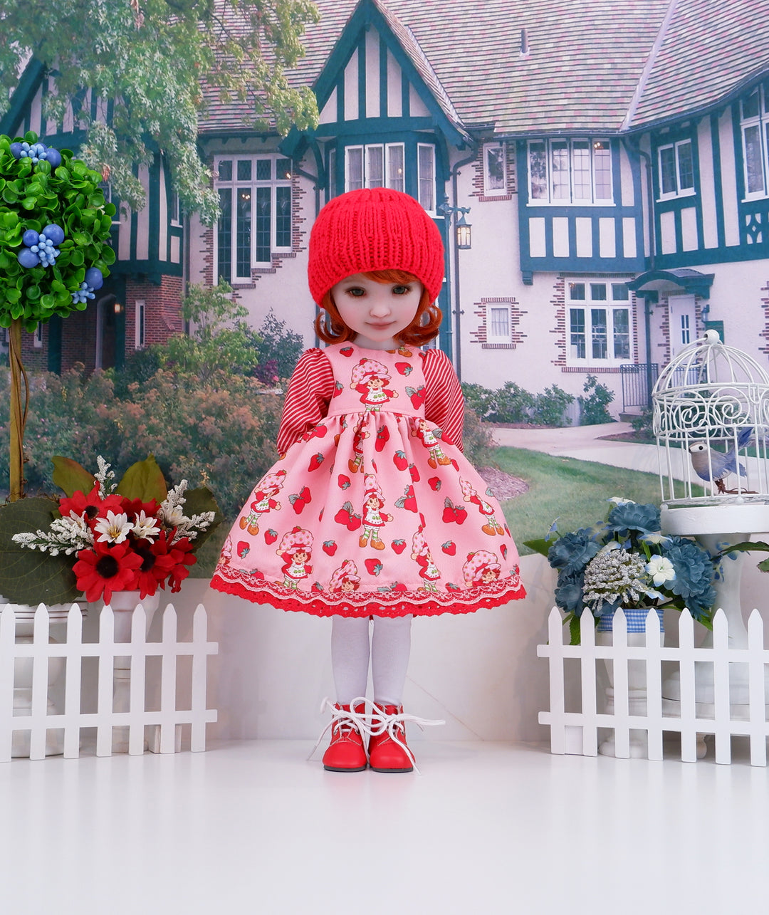 Winter Shortcake - dress ensemble with boots for Ruby Red Fashion Friends doll