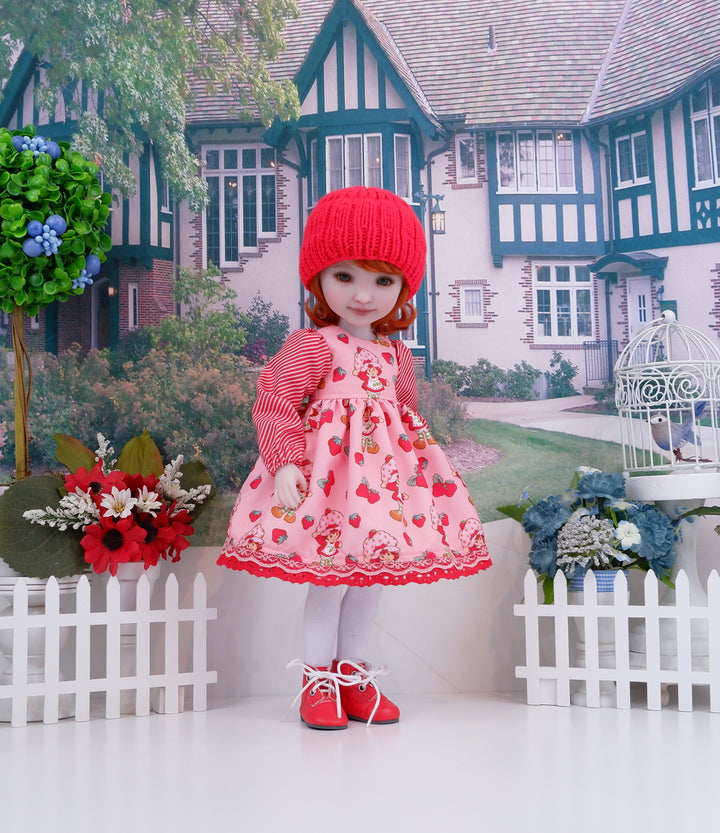 Winter Shortcake - dress ensemble with boots for Ruby Red Fashion Friends doll