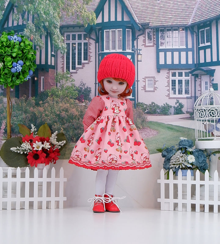 Winter Shortcake - dress ensemble with boots for Ruby Red Fashion Friends doll