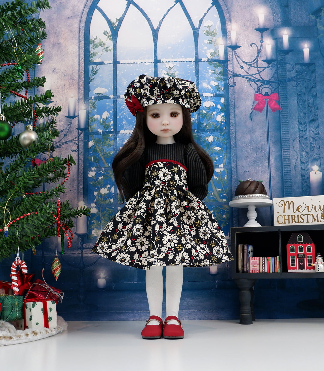 Winter Splendor - dress with shoes for Ruby Red Fashion Friends doll