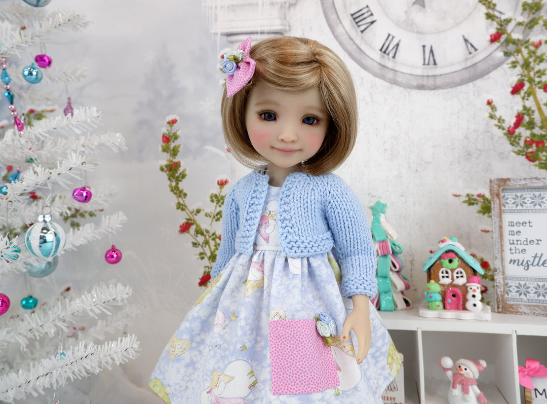 Winter Wonder - dress with sweater & shoes for Ruby Red Fashion Friends doll