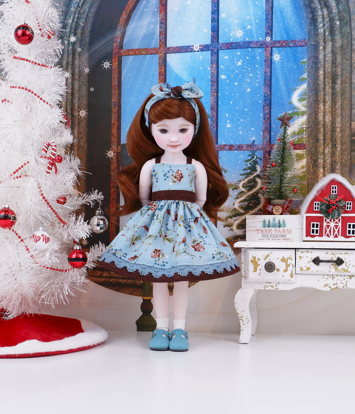 Winter Woodland - dress with shoes for Ruby Red Fashion Friends doll
