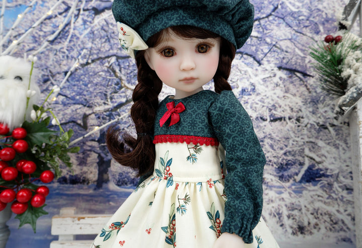 Winterberries & Pine - dress with shoes for Ruby Red Fashion Friends doll