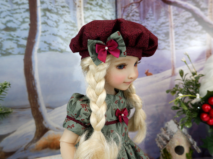 Wintertide Berries - dress and shoes for Ruby Red Fashion Friends doll