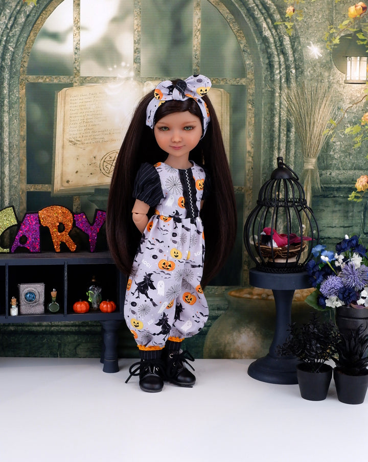Witch Haunts - romper with boots for Ruby Red Fashion Friends doll