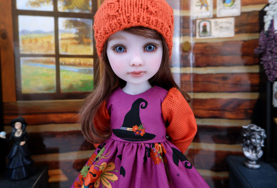 Witchy Botanicals - dress with shoes for Ruby Red Fashion Friends doll