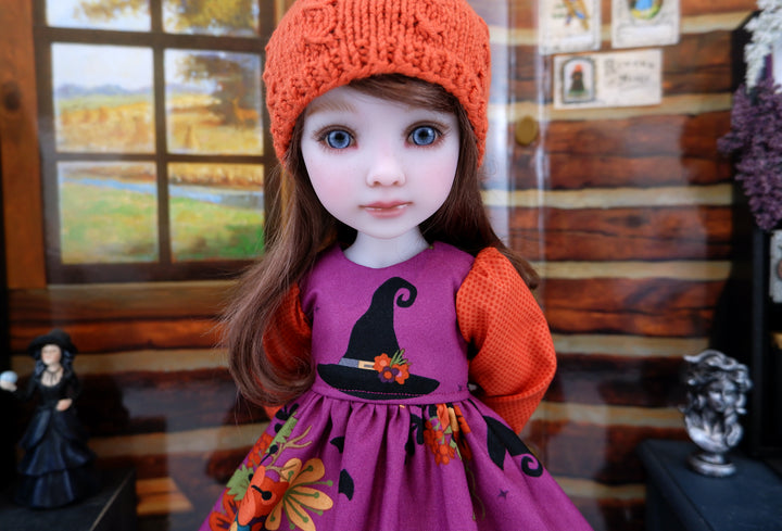 Witchy Botanicals - dress with shoes for Ruby Red Fashion Friends doll
