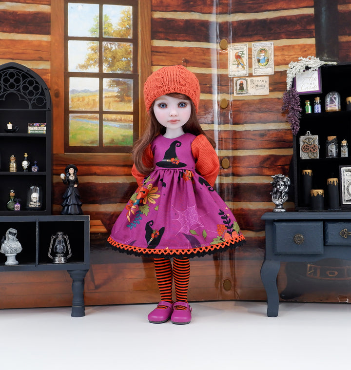 Witchy Botanicals - dress with shoes for Ruby Red Fashion Friends doll