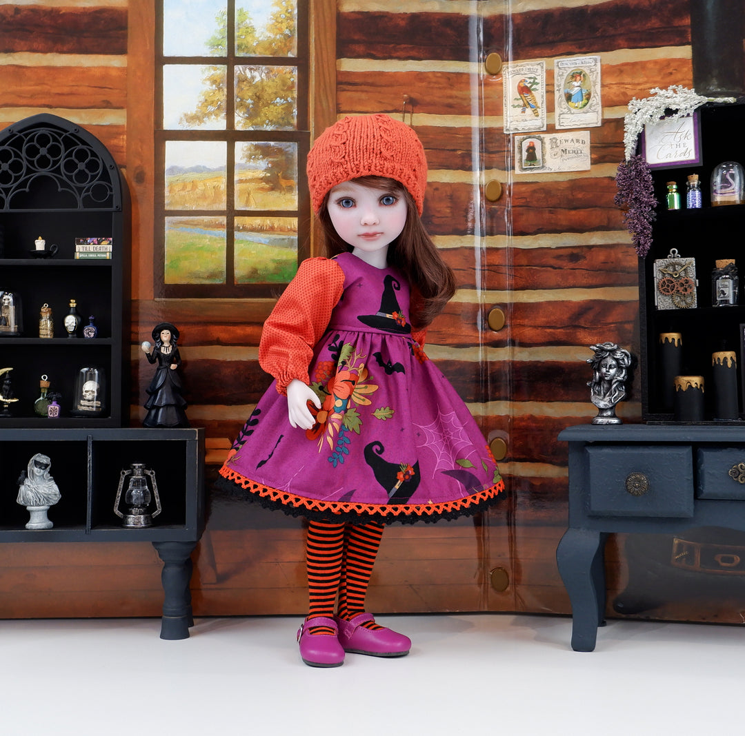 Witchy Botanicals - dress with shoes for Ruby Red Fashion Friends doll