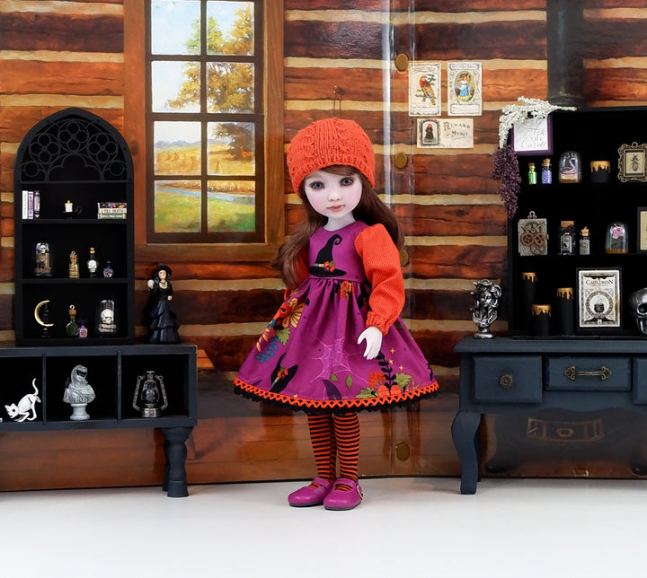 Witchy Botanicals - dress with shoes for Ruby Red Fashion Friends doll