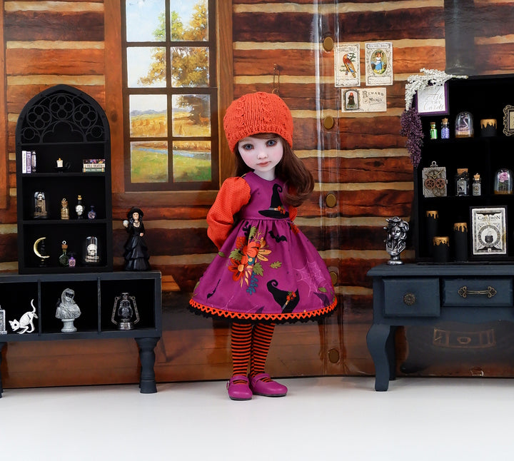 Witchy Botanicals - dress with shoes for Ruby Red Fashion Friends doll