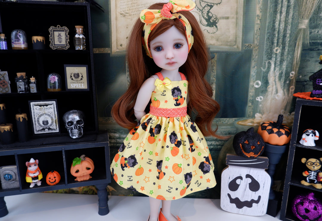 Witchy Kitty - dress with shoes for Ruby Red Fashion Friends doll