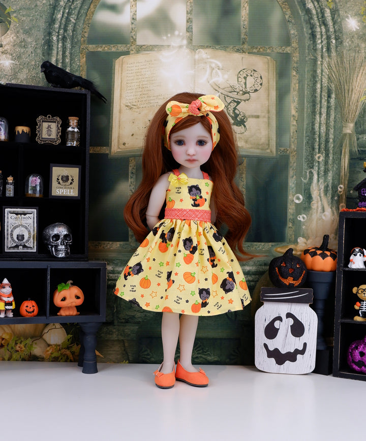 Witchy Kitty - dress with shoes for Ruby Red Fashion Friends doll