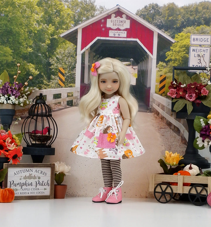 Woodland Critters - dress with boots for Ruby Red Fashion Friends doll