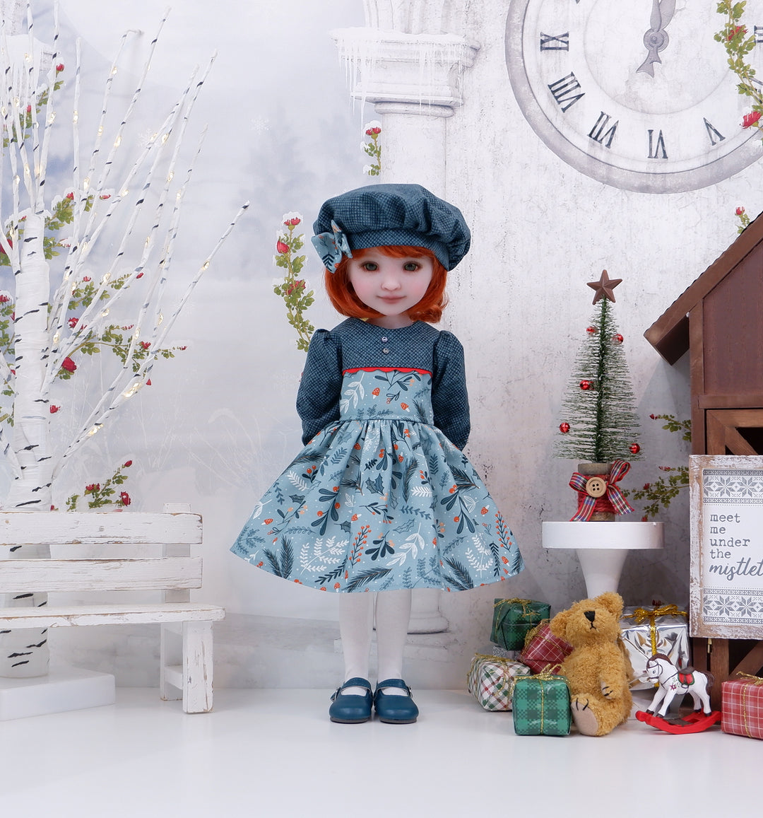 Woodland Holly - dress with shoes for Ruby Red Fashion Friends doll