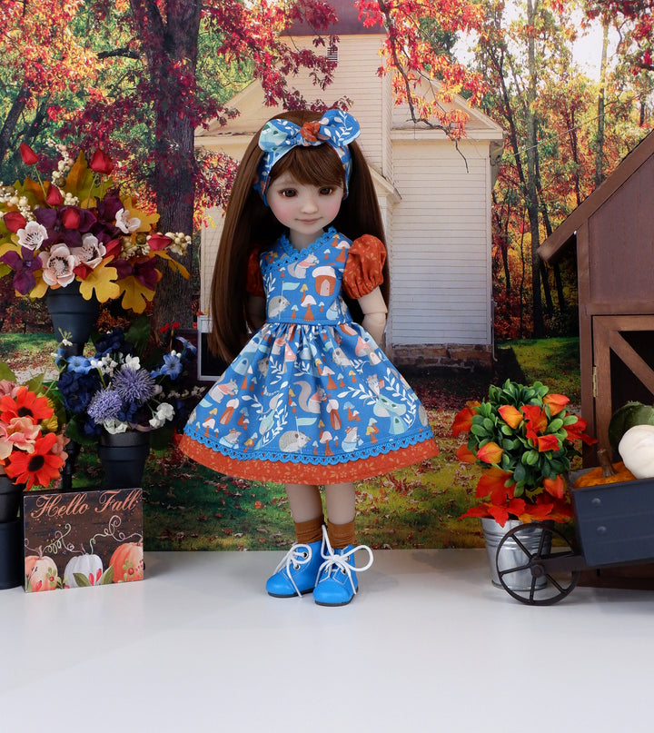 Woodland Village - dress with boots for Ruby Red Fashion Friends doll