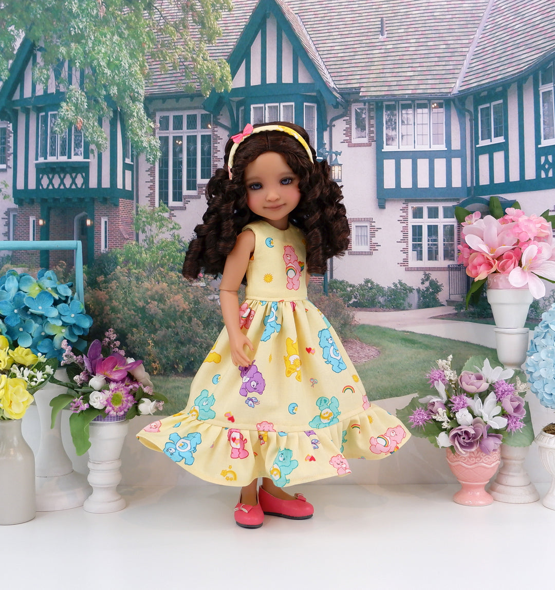 Yellow Care Bear Too - dress and shoes for Ruby Red Fashion Friends doll