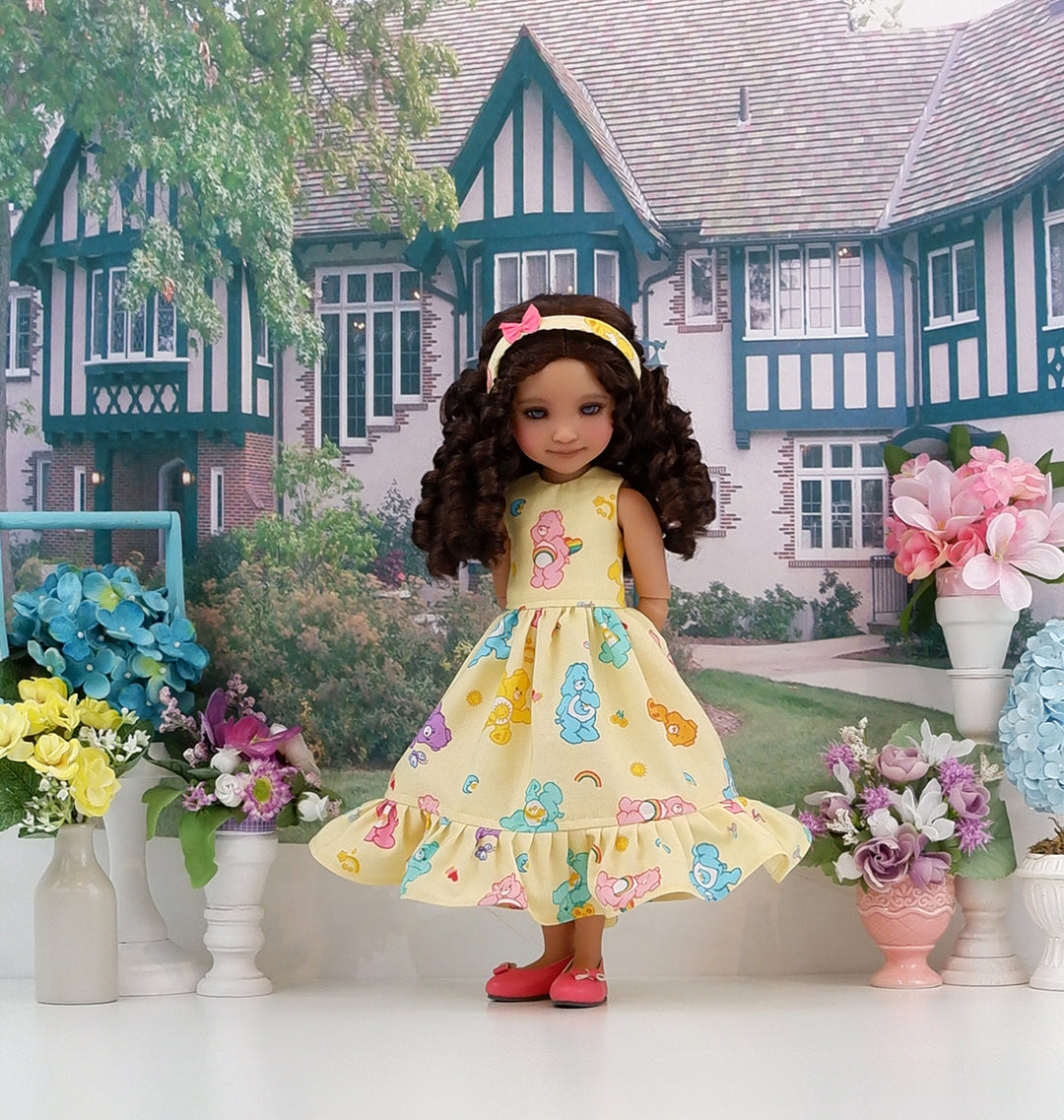 Yellow Care Bear Too - dress and shoes for Ruby Red Fashion Friends doll
