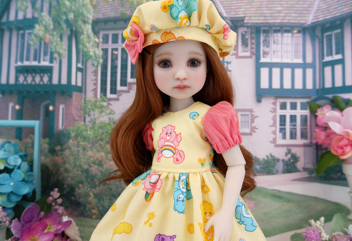 Yellow Care Bear - dress and boots for Ruby Red Fashion Friends doll