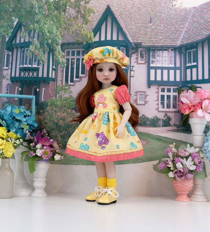 Yellow Care Bear - dress and boots for Ruby Red Fashion Friends doll