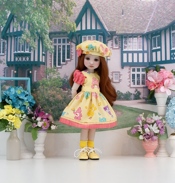 Yellow Care Bear - dress and boots for Ruby Red Fashion Friends doll