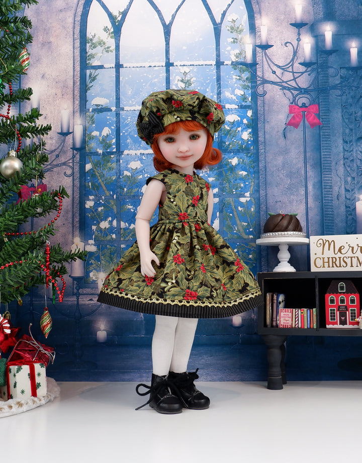 Yuletide Holly - dress with boots for Ruby Red Fashion Friends doll