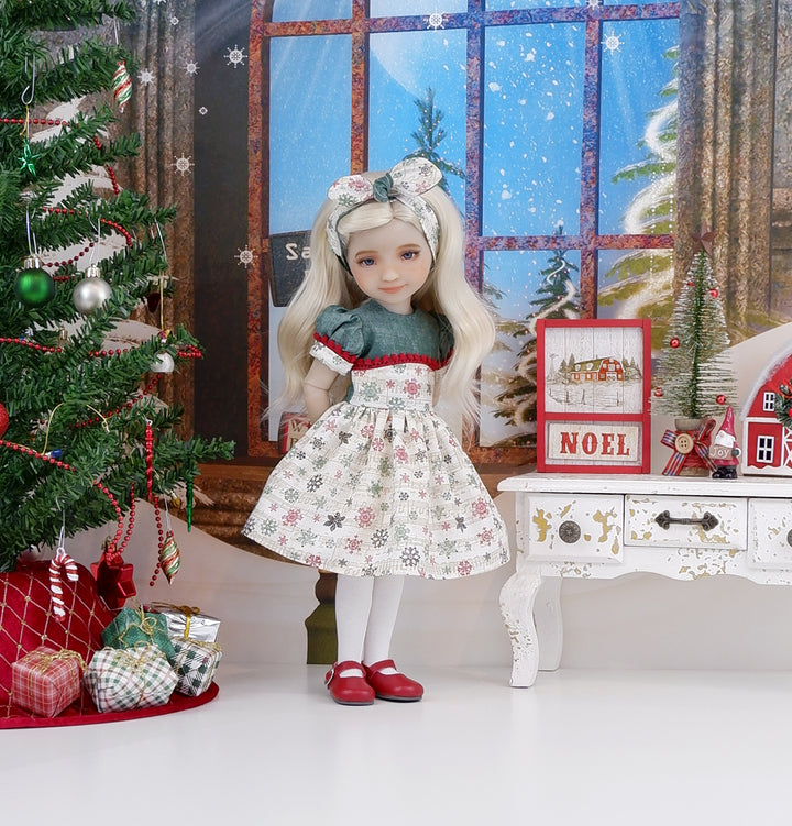 Yuletide Tune - dress and shoes for Ruby Red Fashion Friends doll