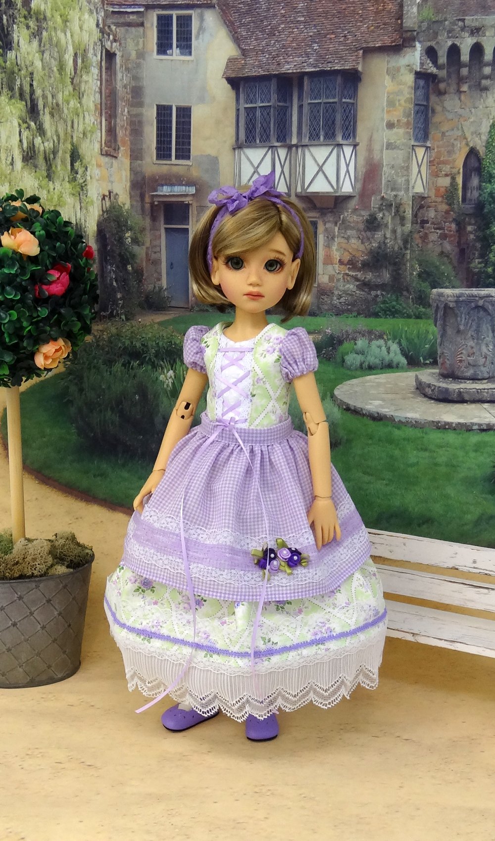 Alpine Spring - dress for 45cm BJD