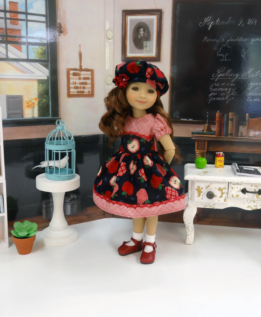 A is for Apple - dress for Ruby Red Fashion Friends doll