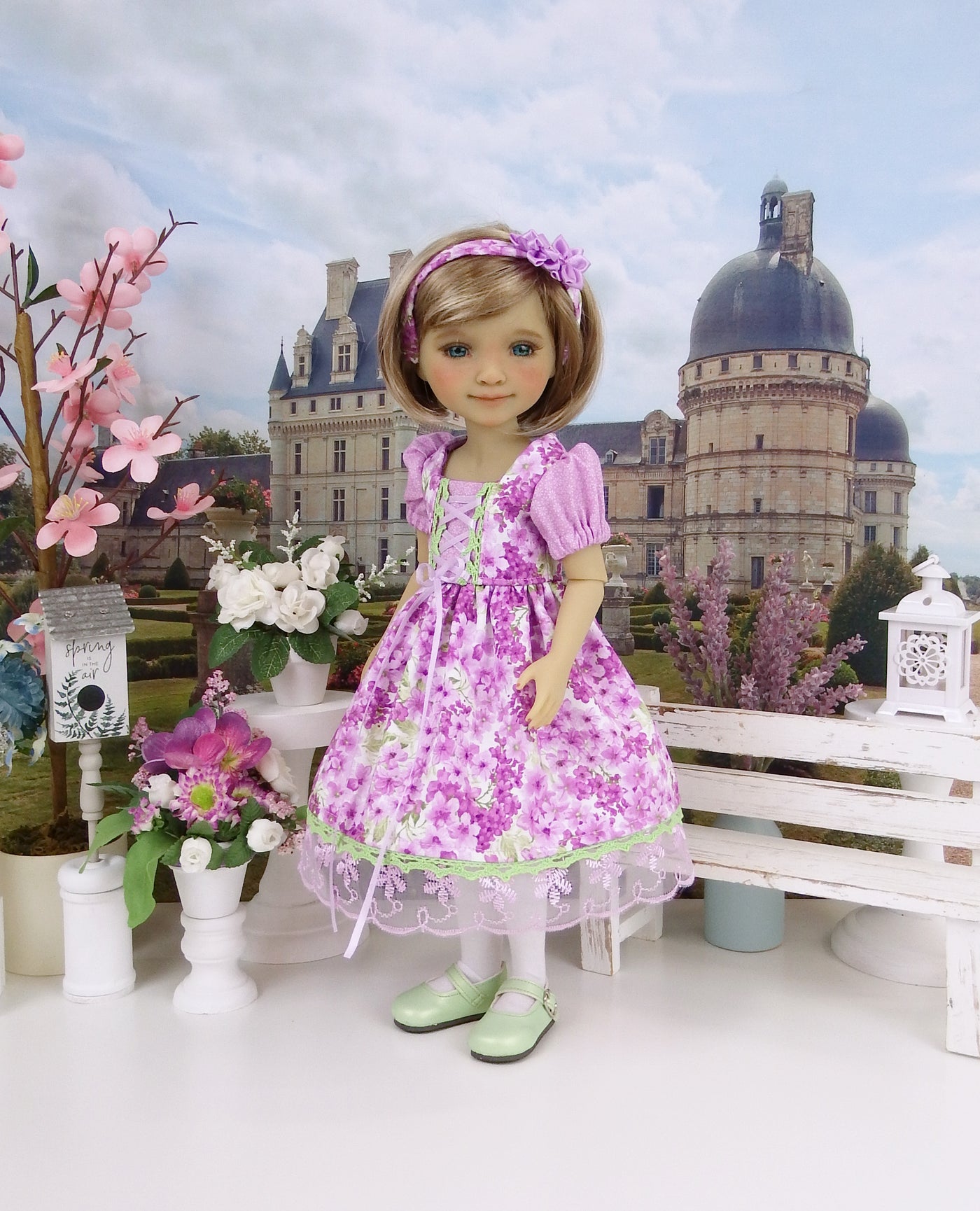 Alpine Geranium - dress ensemble with shoes for Ruby Red Fashion Friends doll