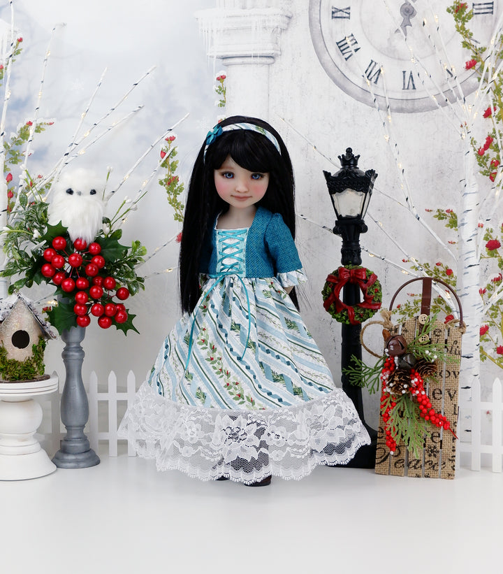 Alpine Winter - dirndl dress ensemble with boots for Ruby Red Fashion Friends doll