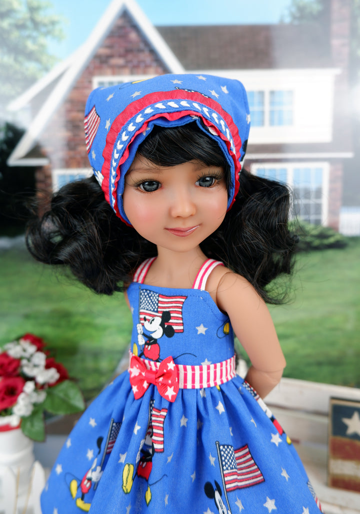 American Mickey - dress with shoes for Ruby Red Fashion Friends doll