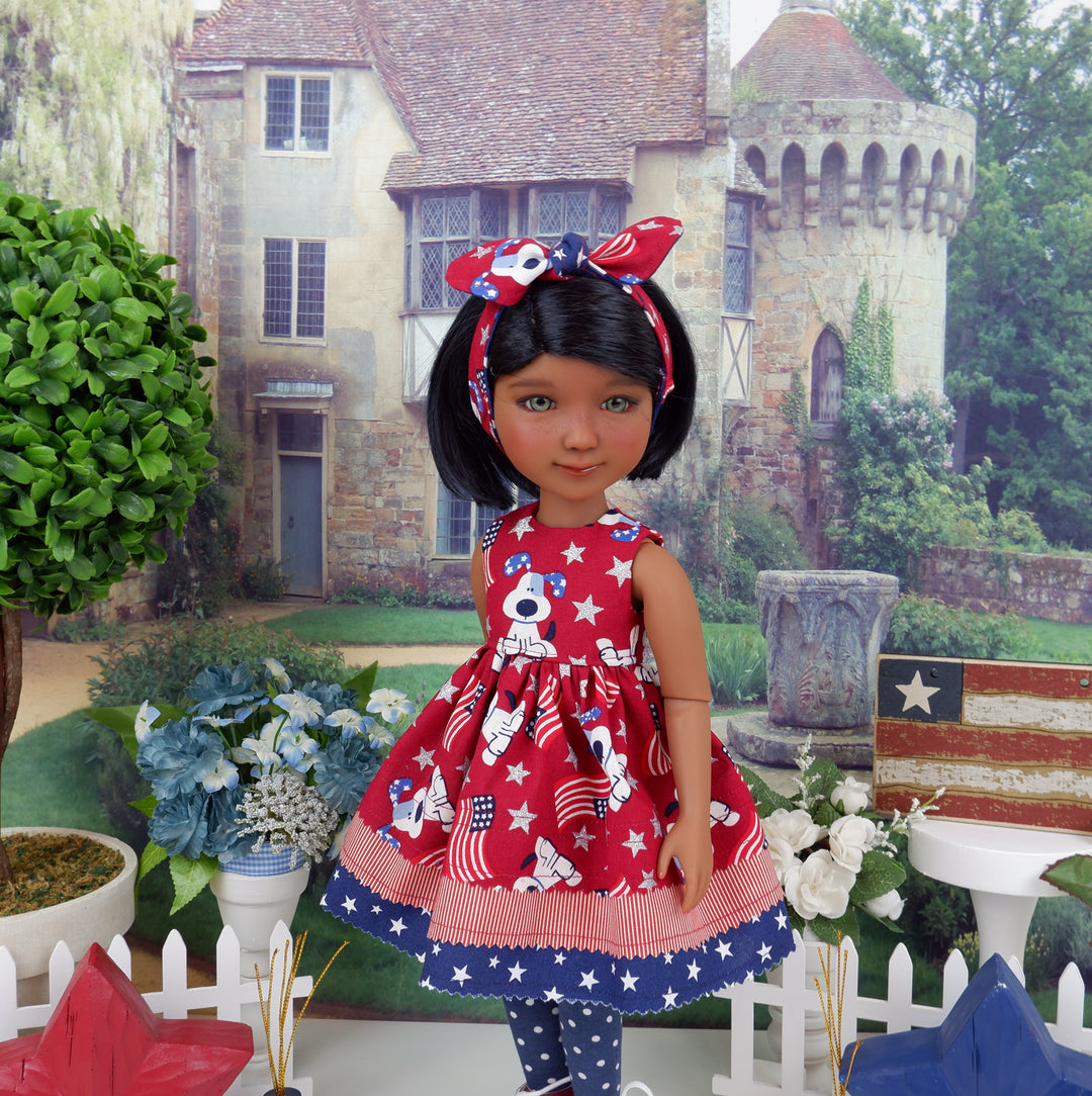 American Pup dress with boots for Ruby Red Fashion Friends doll