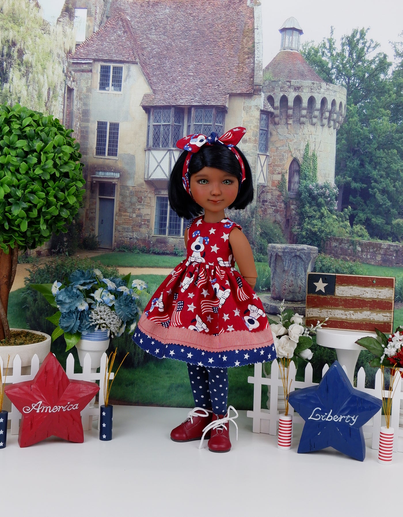 American Pup - dress with boots for Ruby Red Fashion Friends doll