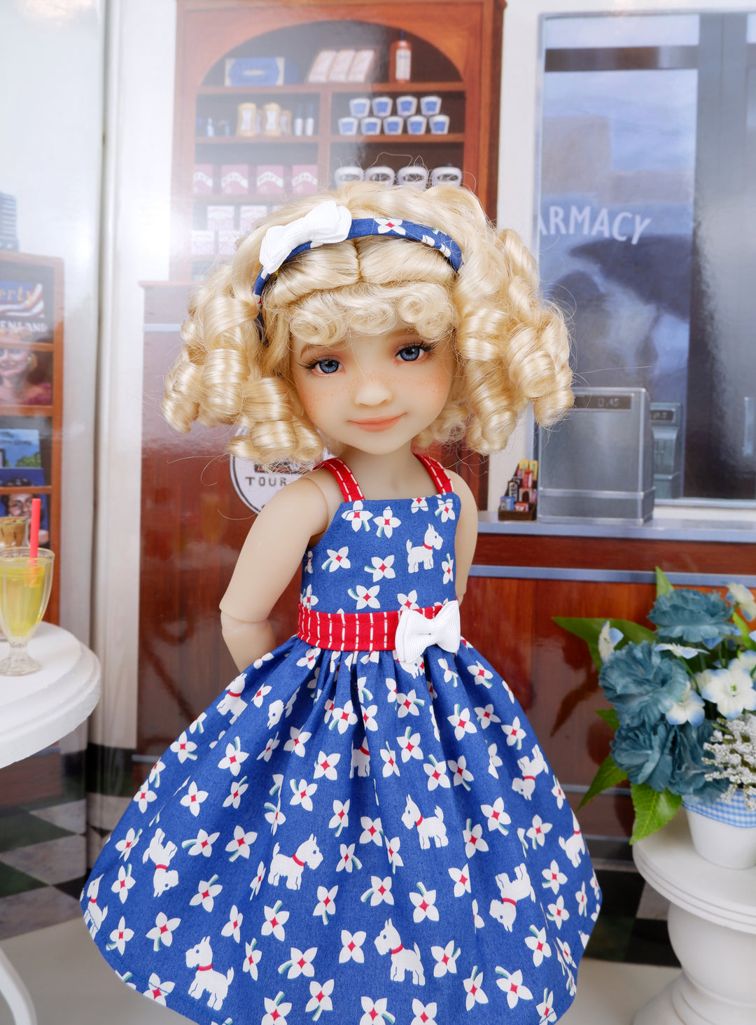 American Terrier - dress with shoes for Ruby Red Fashion Friends doll