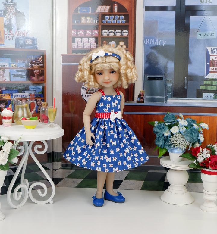 American Terrier - dress with shoes for Ruby Red Fashion Friends doll