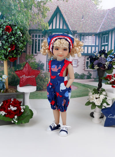 American Whale - romper with shoes for Ruby Red Fashion Friends doll