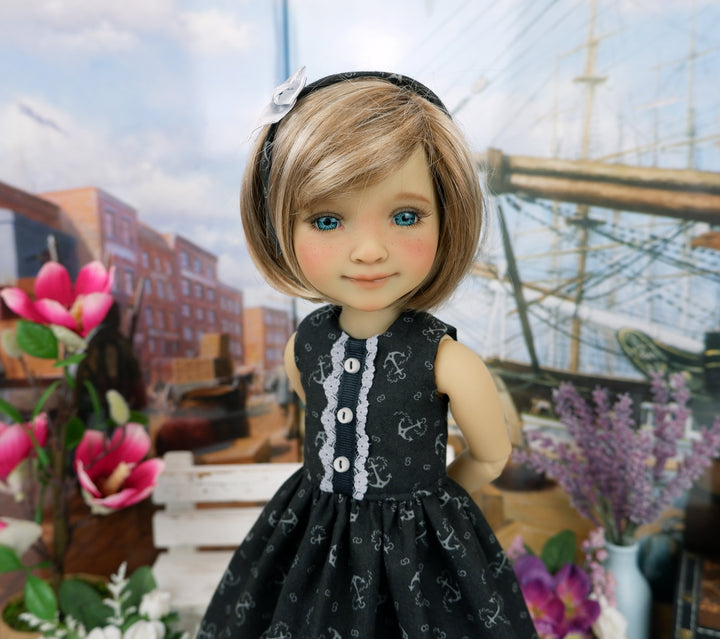 Anchor Noir - dress with shoes for Ruby Red Fashion Friends doll