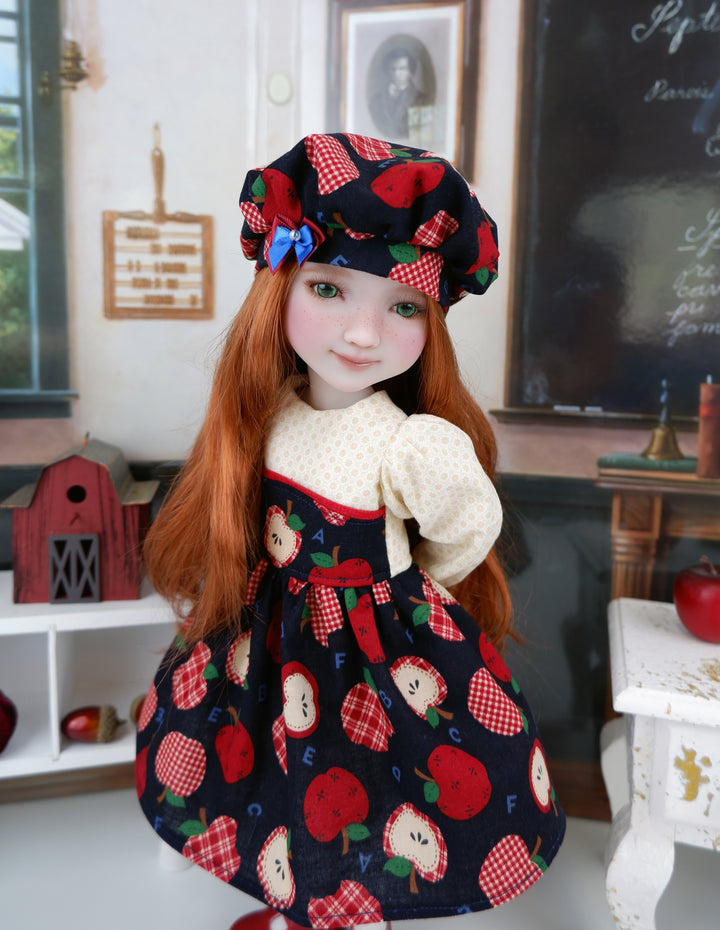 Apple ABCs - dress with shoes for Ruby Red Fashion Friends doll