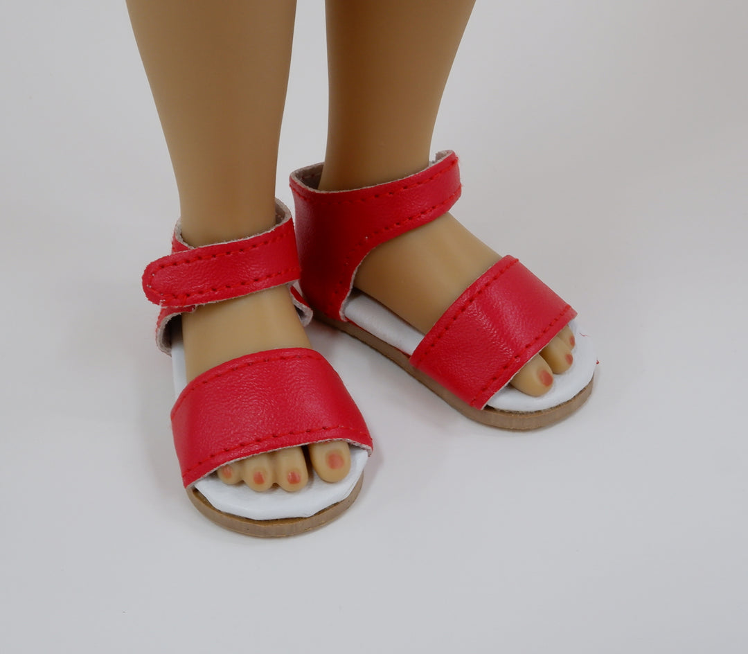 Snap Sandals - Apple Red