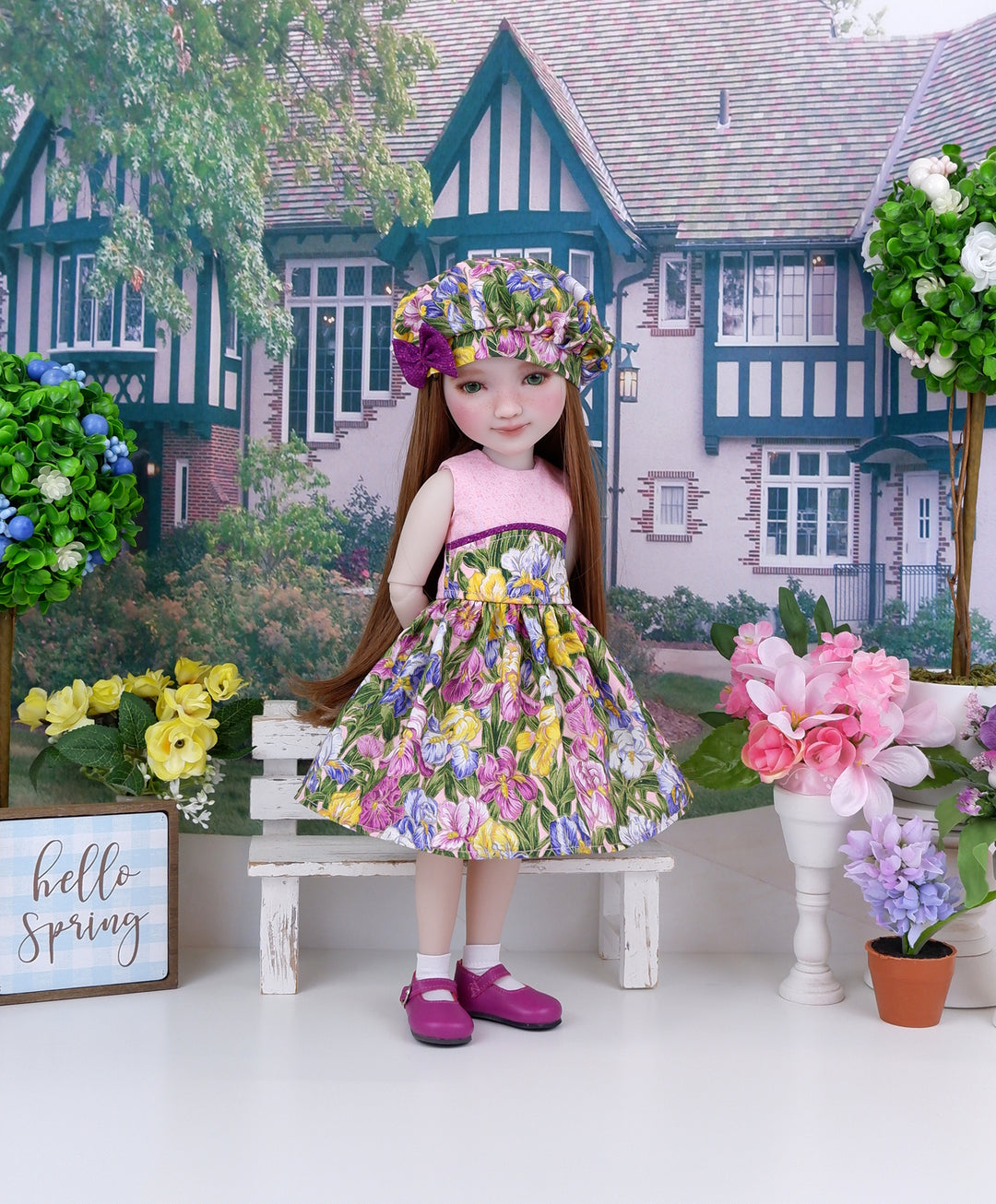 April Iris - dress with shoes for Ruby Red Fashion Friends doll