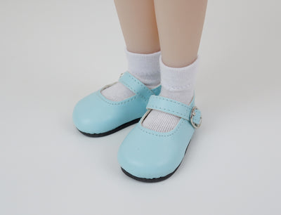 Simple Mary Jane Shoes - Aqua