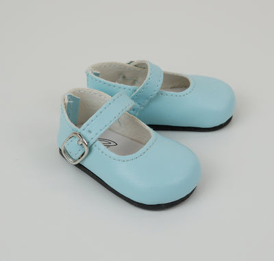 Simple Mary Jane Shoes - Aqua